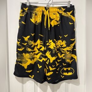 Batman Black & Yellow Graphic Athletic Shorts men’s medium
